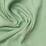 Polyester Cotton Blend Rib Knit Fabric, 130 gsm, 160 cm — Green — photo 3