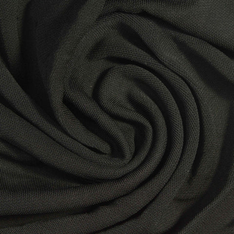 Viscose Stretch Interlock Knit Fabric, 330 gsm, 150 cm — Grey