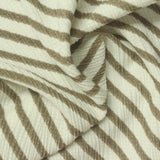 Cream Stripes Crepe, Polyester — photo 3