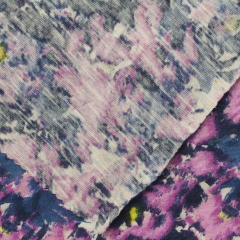 Purple Abstract Knit, Cotton