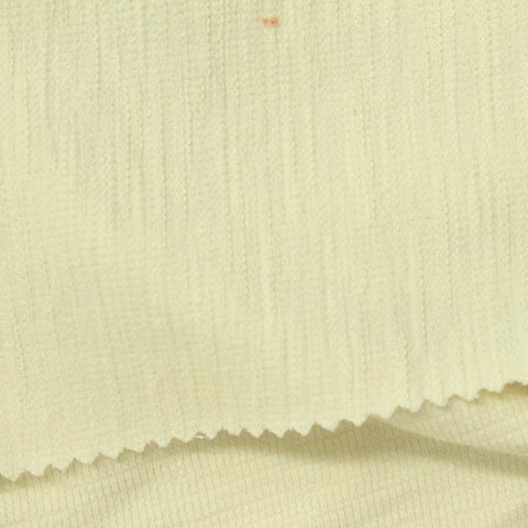 Polyester Cotton Stretch French Terry Fabric, 208 gsm, 168 cm — Yellow