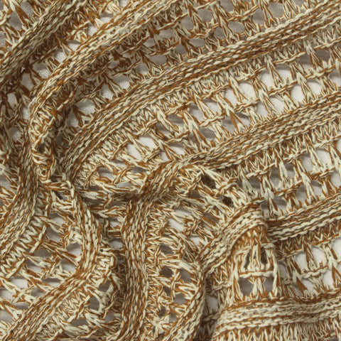 Jacquard Polyester Viscose Pointelle Knit Fabric, 300 gsm, 160 cm — Khaki