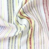 Yellow Vertical-Stripe Woven, Viscose — photo 3