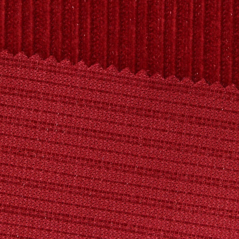 Polyester Stretch Chenille Fabric, 410 gsm, 160 cm — Red