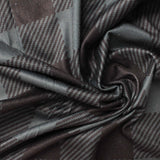 Dark Grey Plaid Milk Silk Knit, Polyester — photo 3