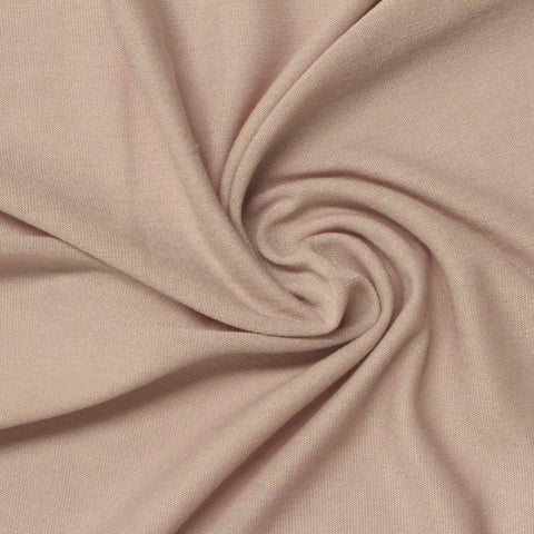 Polyester Viscose Jersey Knit Fabric, 140 gsm, 160 cm — Beige