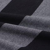 Black Vertical-Stripe French Terry, Viscose — photo 3