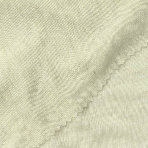 Off-White Heather Rib Knit, Viscose
