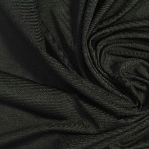 Polyester Stretch Milk Silk Knit Fabric, 100 gsm, 175 cm — Green