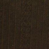 Dark Brown Vertical-Stripe Rib Knit, Viscose-Poly — photo 3