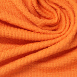 Jacquard Polyester Stretch Knit Fabric, 285 gsm, 165 cm — Orange — photo 3