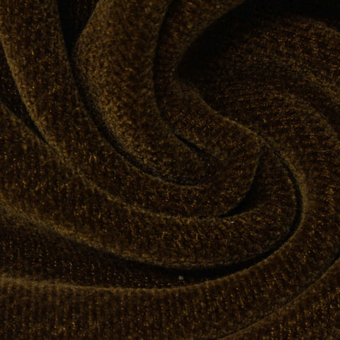 Dark Brown Marl Chenille, Polyester, 490 gsm