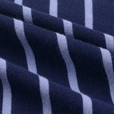 Navy Horizontal-Stripe Jersey Knit, Cotton-Modal — photo 3