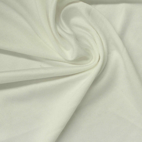 Polyester Stretch Milk Silk Knit Fabric, 150 gsm, 165 cm — Beige
