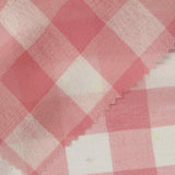 Pink Gingham Woven, Polyester — photo 3
