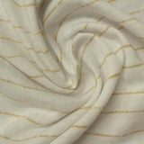 Tan Horizontal-Stripe Jersey Knit, Poly-Viscose — photo 3