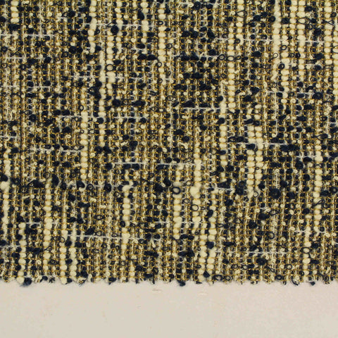 Polyester Cotton Metallic Chunky Knit Fabric, 195 gsm, 160 cm — Brown, ref EF-205500