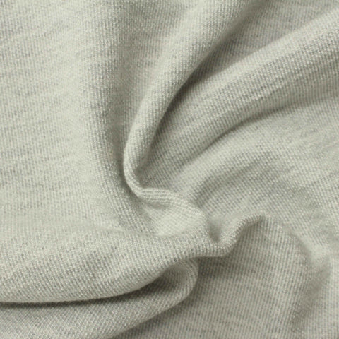 Light Grey Marl Knit, Cotton-Poly, 300 gsm