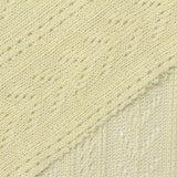 Cream Vertical-Eyelet Pointelle Knit, Polyester — photo 3
