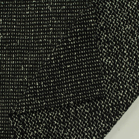 Black Heathered-Marl Knit, Polyester, 217 gsm
