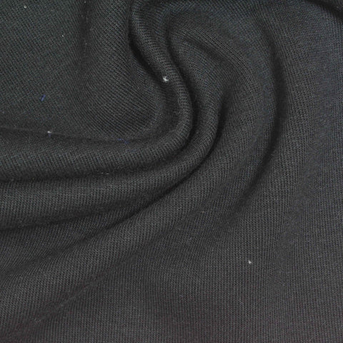 Black Scuba Knit, Cotton-Poly