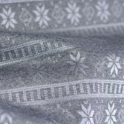 Light Grey Geometric Jacquard, Poly-Viscose