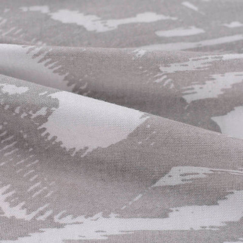 Grey Brushstrokes Jersey Knit, Viscose-Tencel Lyocell