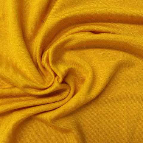 Viscose Stretch Jersey Knit Fabric, 200 gsm, 170 cm — Yellow
