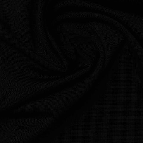 Viscose Stretch Jersey Knit Fabric, 200 gsm, 160 cm — Black, ref EF-232227