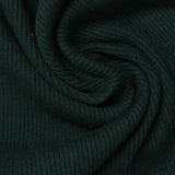 Cotton Polyester Stretch Rib Knit Fabric, 350 gsm, 188 cm — Green — photo 3