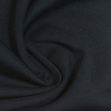 Polyester Modal Stretch Scuba Knit Fabric, 260 gsm, 180 cm — Black — photo 3