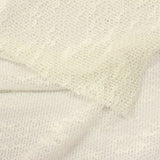 Polyester Stretch Chunky Knit Fabric, 131 gsm, 160 cm — White — photo 3