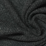 Dark Grey Marl Piqué Knit, Poly-Viscose — photo 3