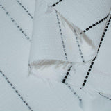 Black Diagonal-Stripe Chiffon, Polyester — photo 3
