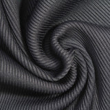 Nylon Stretch Rib Knit Fabric, 450 gsm, 125 cm — Grey — photo 3