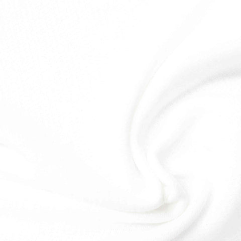 Cotton Polyester French Terry Fabric, 264 gsm, 170 cm — White