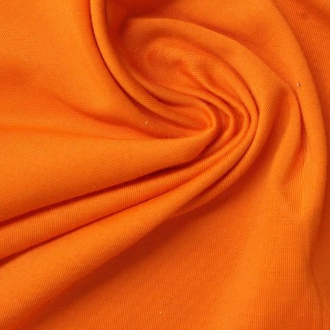 Cotton Polyester Jersey Knit Fabric, 200 gsm, 175 cm — Orange