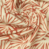 Terracotta Abstract Jersey Knit, Poly-Viscose — photo 3