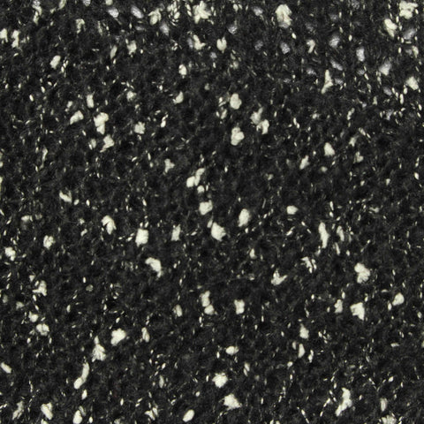 Black Marl Chunky Knit, Polyester, 346 gsm