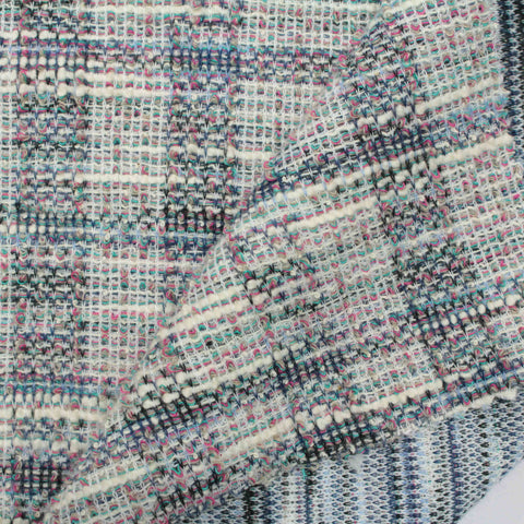 Multicolor Plaid Jacquard, Poly-Cotton