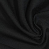 Viscose Nylon Stretch Ponte Knit Fabric, 300 gsm, 160 cm — Black — photo 3