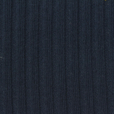 Dark Navy Ribbed Rib Knit, Cotton