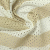 White Horizontal-Stripe Chunky Knit, Polyester — photo 3
