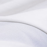 Polyester Stretch Linen-Look Fabric, 150 gsm, 147 cm — White — photo 3