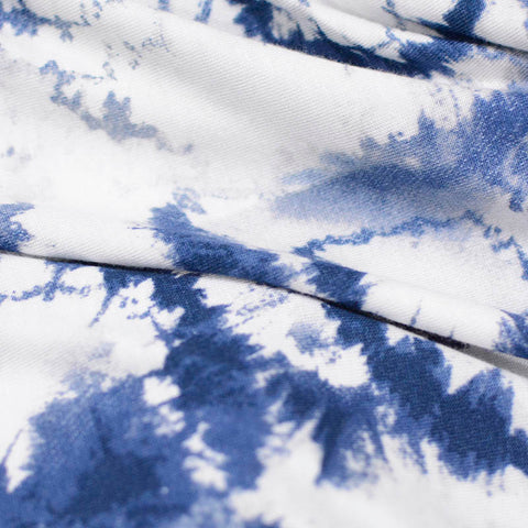 Blue Abstract Knit, Viscose, 149 gsm