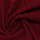 Polyester Stretch Rib Knit Fabric, 255 gsm, 120 cm — Red — photo 3