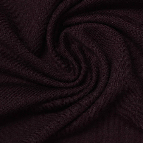 Polyester Viscose Stretch French Terry Fabric, 251 gsm, 173 cm — Red