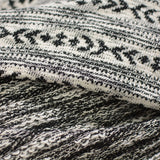 Black Geometric Jacquard, Cotton — photo 3
