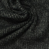 Dark Grey Marl Rib Knit, Cotton-Poly — photo 3