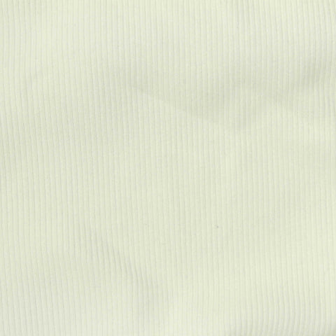 Cotton Stretch Rib Knit Fabric, 240 gsm, 150 cm — Yellow